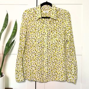 EQUIPMENT Fruit Art Print Silk Top